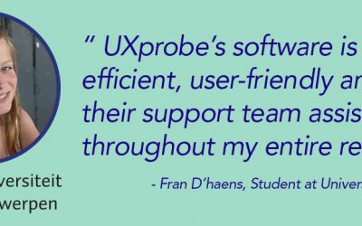 How Fran D’haens used UXprobe for her master thesis